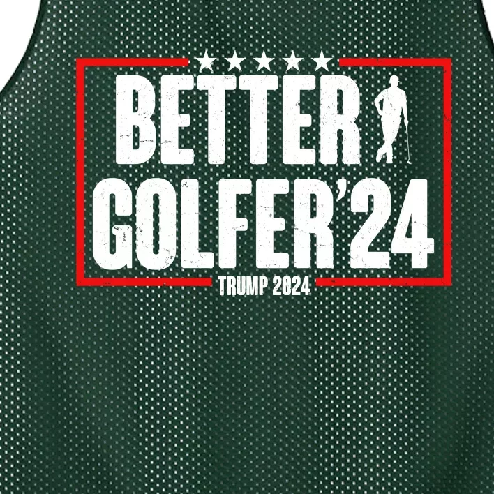 Better Golfer Trump 2024 Mesh Reversible Basketball Jersey Tank