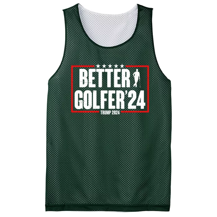 Better Golfer Trump 2024 Mesh Reversible Basketball Jersey Tank