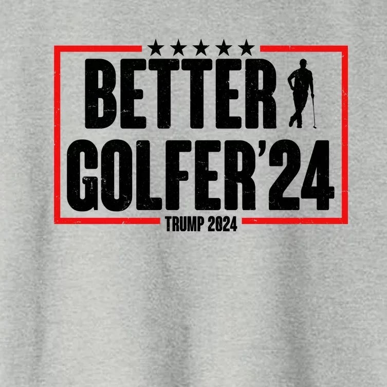 Better Golfer Trump 2024 Women's Crop Top Tee