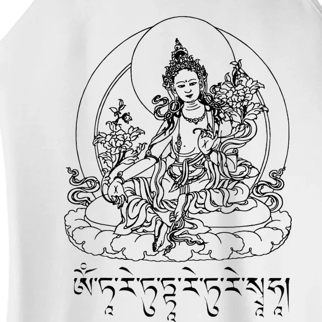 Buddha Green Tara Mantra Tibetan Buddhism Vajrayana Women’s Perfect Tri Rocker Tank