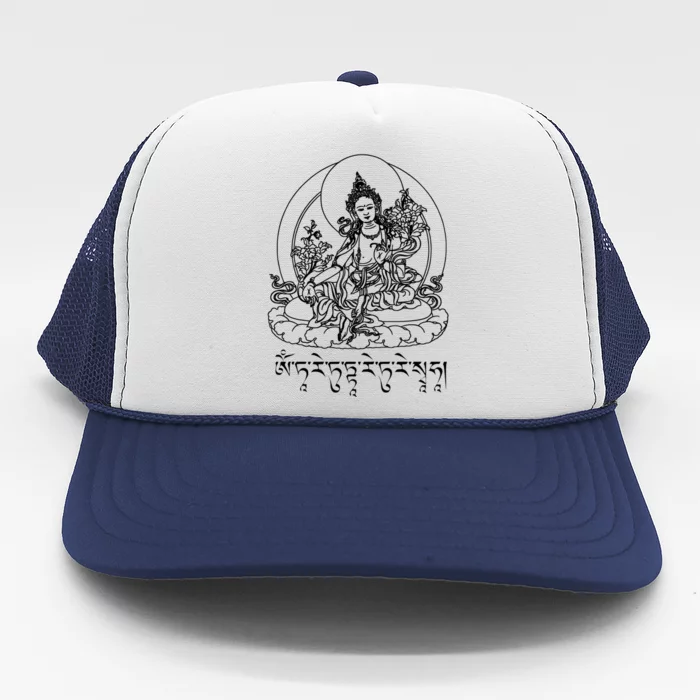 Buddha Green Tara Tra Tibetan Buddhism Vajrayana Meaningful Gift Trucker Hat