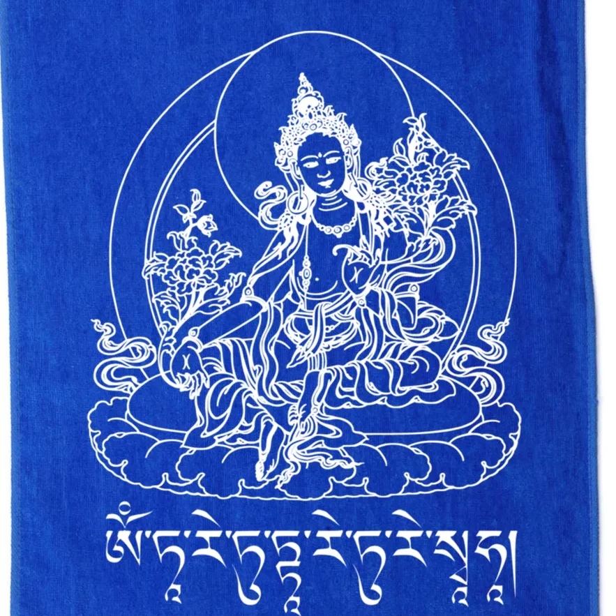 Buddha Green Tara Tra Tibetan Buddhism Vajrayana Meaningful Gift Platinum Collection Golf Towel