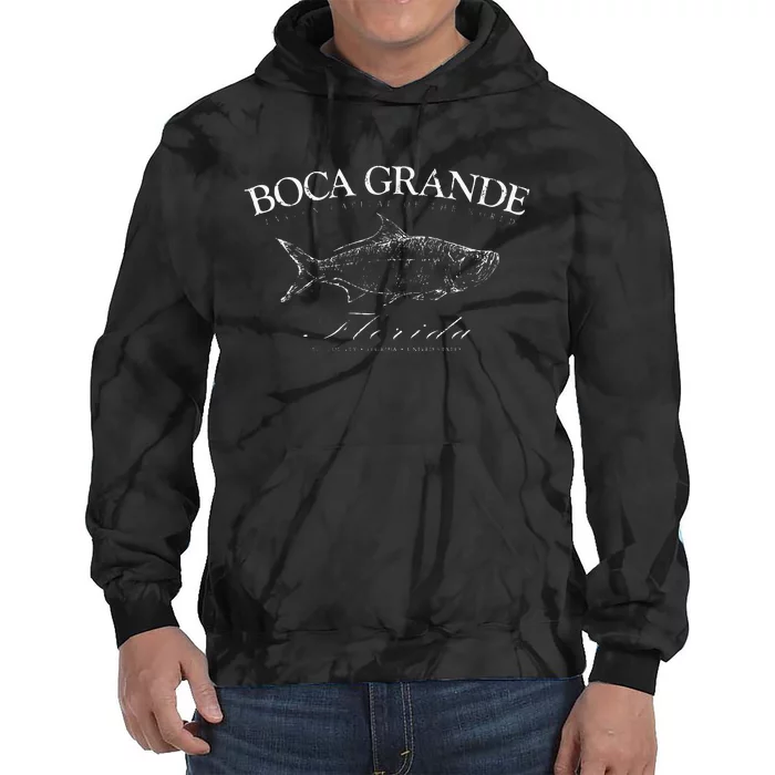 Boca Grande Tarpon Capital Of The World Gasparilla Tie Dye Hoodie