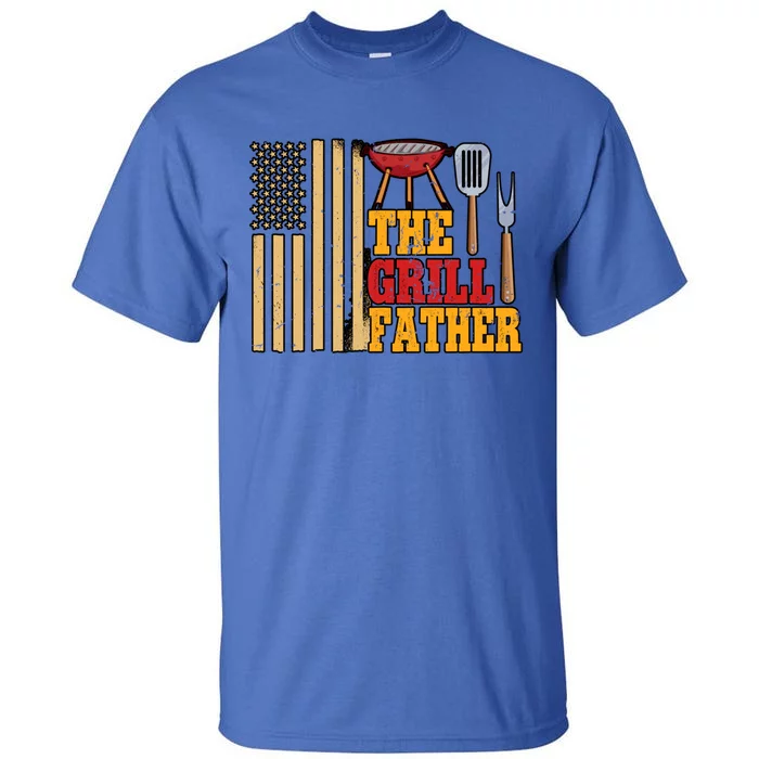 Barbecue Grill The Grillfather Great Gift Tall T-Shirt