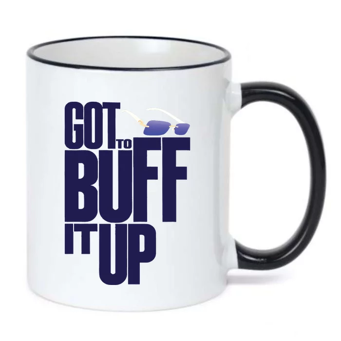 Bufflifeum Got To Buff It Up Glasses Black Color Changing Mug