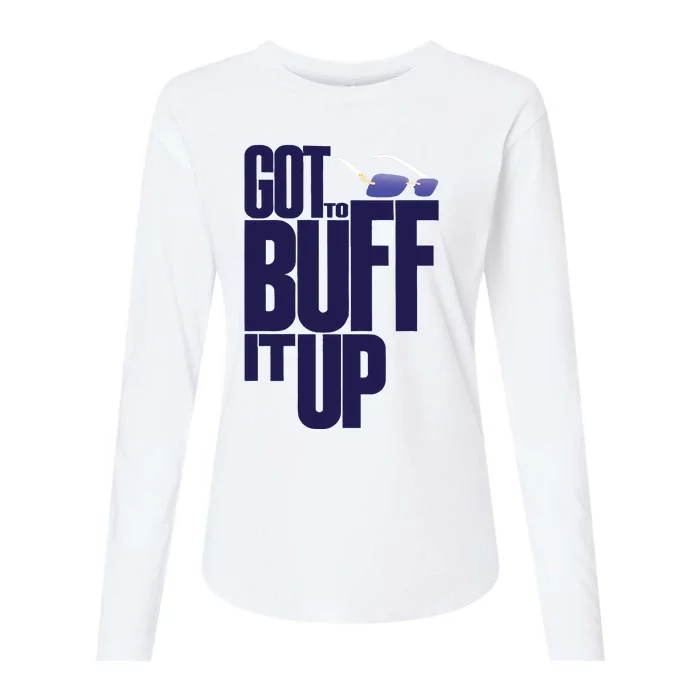 Bufflifeum Got To Buff It Up Glasses Womens Cotton Relaxed Long Sleeve T-Shirt