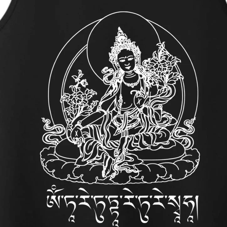 Buddha Green Tara Tra Tibetan Buddhism Vajrayana Gift Performance Tank