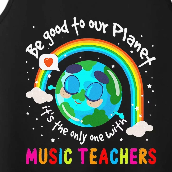 Be Good To Our Planet With Music Cute Earth Day Performance Tank