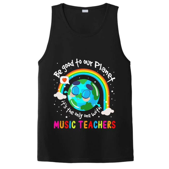 Be Good To Our Planet With Music Cute Earth Day Performance Tank