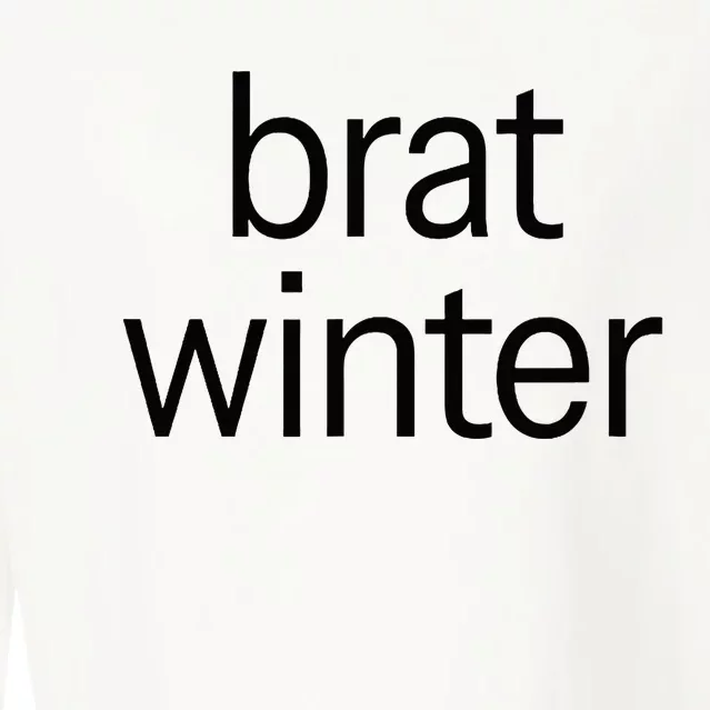 Brat Green Trendy Christmas Winter Meme Teens Get Z Gift Cropped Pullover Crew