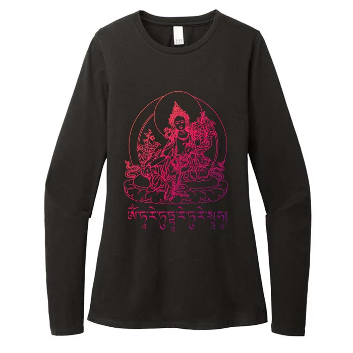 Buddha Green Tara Tra Tibetan Buddhism Vajrayana Gift Womens CVC Long Sleeve Shirt