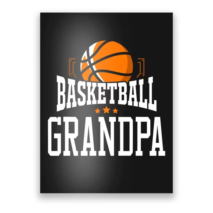 Basketball Grandpa Team Sports Fan Poster