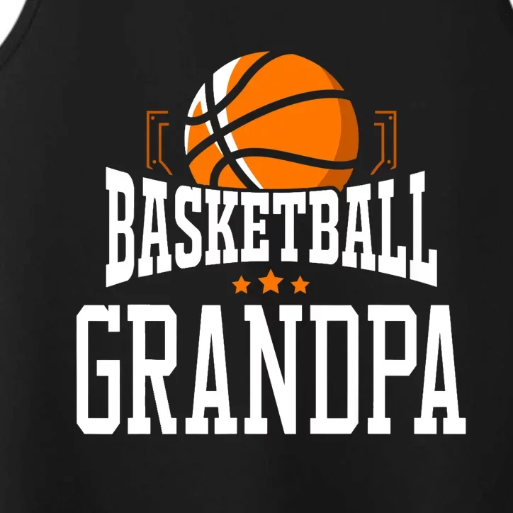 Basketball Grandpa Team Sports Fan Performance Tank