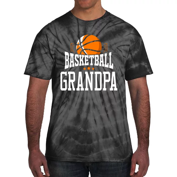 Basketball Grandpa Team Sports Fan Tie-Dye T-Shirt