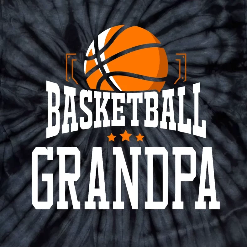 Basketball Grandpa Team Sports Fan Tie-Dye T-Shirt