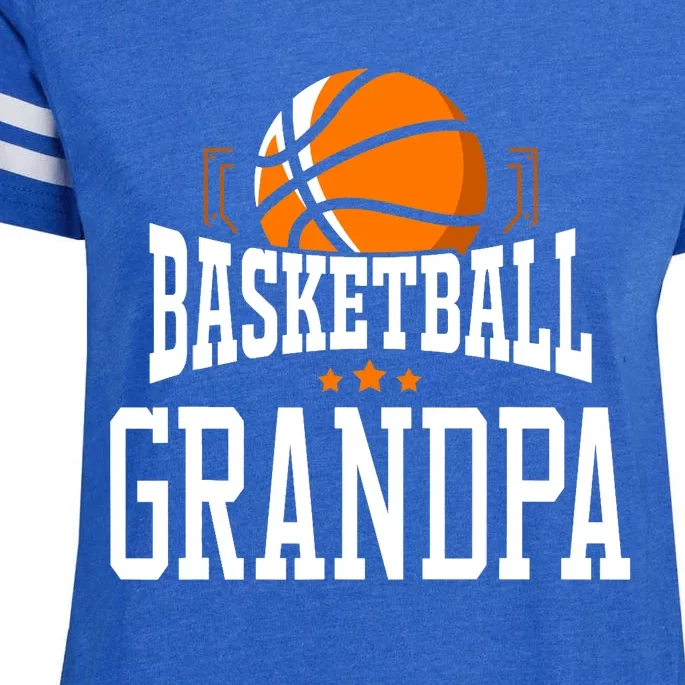 Basketball Grandpa Team Sports Fan Enza Ladies Jersey Football T-Shirt