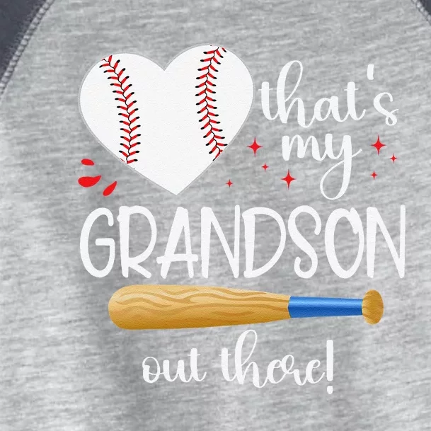 Baseball Grandma Thats My Grandson Out There Gifts Toddler Fine Jersey T-Shirt