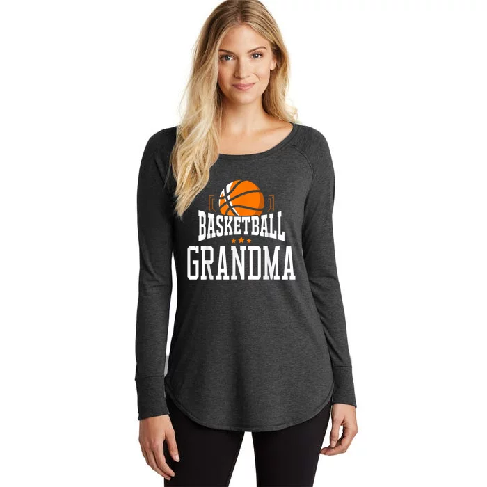 Basketball Grandma Team Sports Fan Women's Perfect Tri Tunic Long Sleeve Shirt