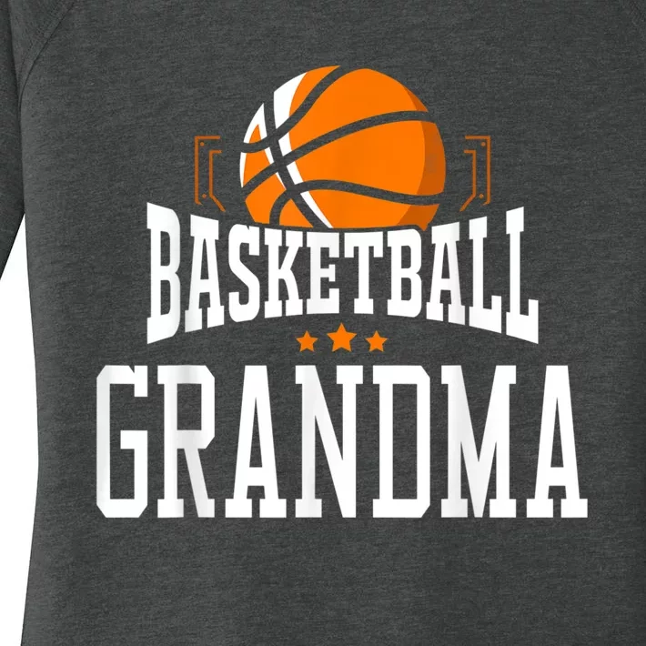 Basketball Grandma Team Sports Fan Women's Perfect Tri Tunic Long Sleeve Shirt