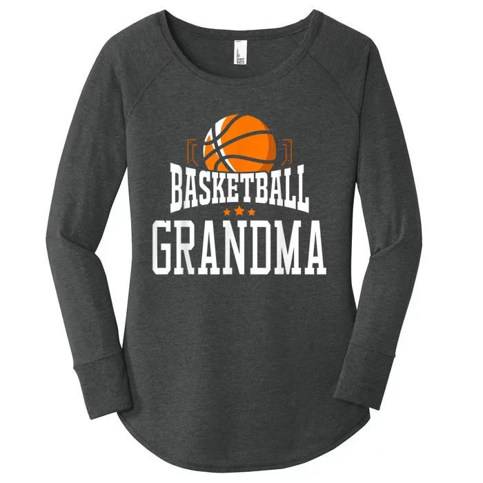 Basketball Grandma Team Sports Fan Women's Perfect Tri Tunic Long Sleeve Shirt