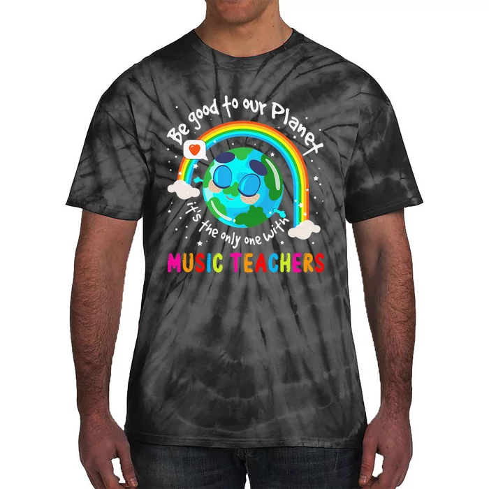 Be Good To Our Planet With Music Earth Day Tie-Dye T-Shirt