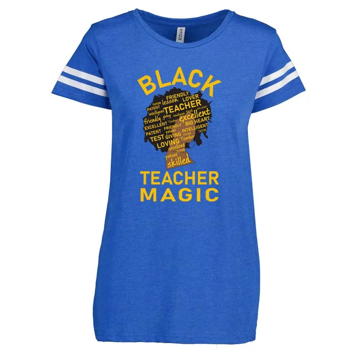 Black Girl Teacher Magic For Black History Month Gift Enza Ladies Jersey Football T-Shirt