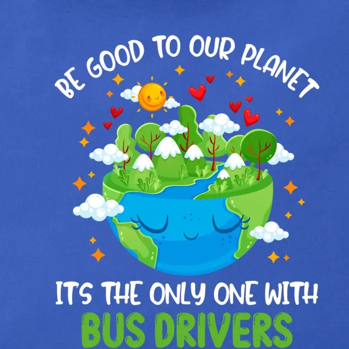 Be Good To Our Planet With Bus Drivers Earth Day Gift Zip Tote Bag