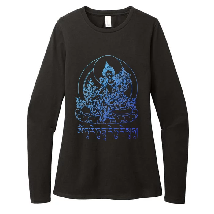 Buddha Green Tara Tra Tibetan Buddhism Vajrayana Gift Womens CVC Long Sleeve Shirt