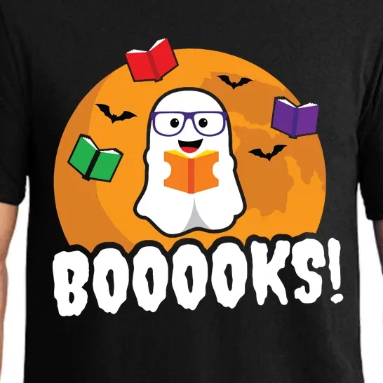 Booooks Ghost T Boo Read Books Library Gift Funny Pajama Set