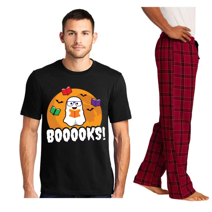 Booooks Ghost T Boo Read Books Library Gift Funny Pajama Set