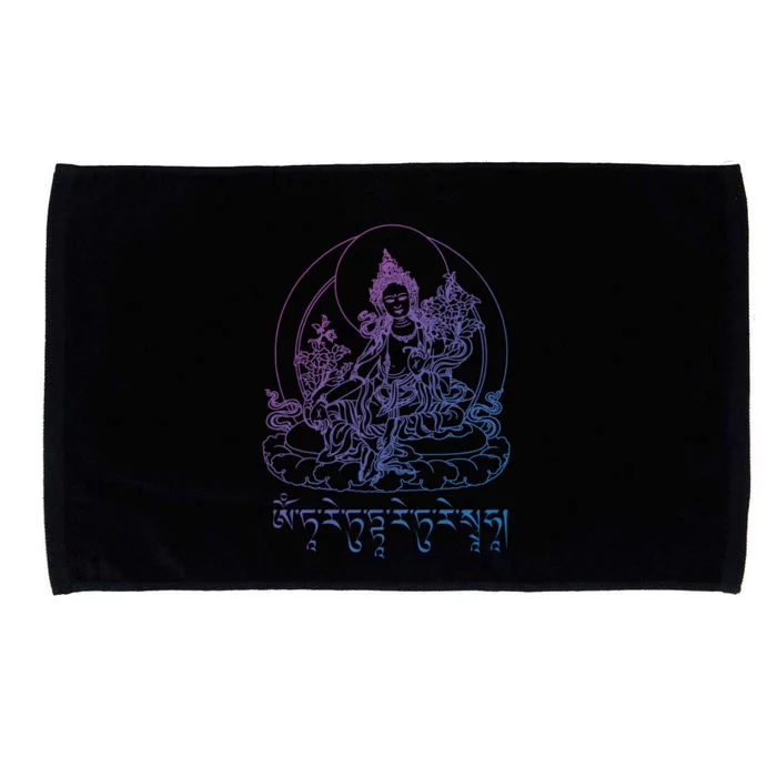 Buddha Green Tara Tra Tibetan Buddhism Vajrayana Gift Microfiber Hand Towel