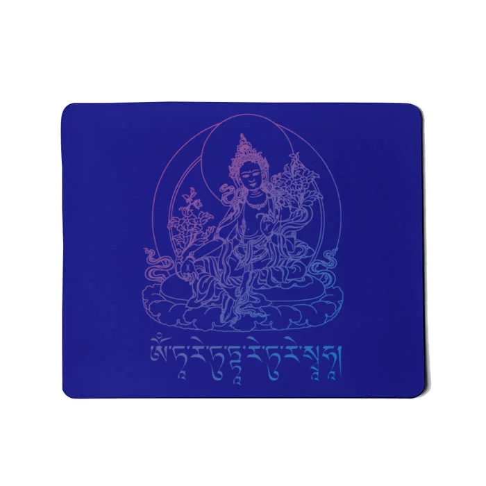 Buddha Green Tara Tra Tibetan Buddhism Vajrayana Gift Mousepad