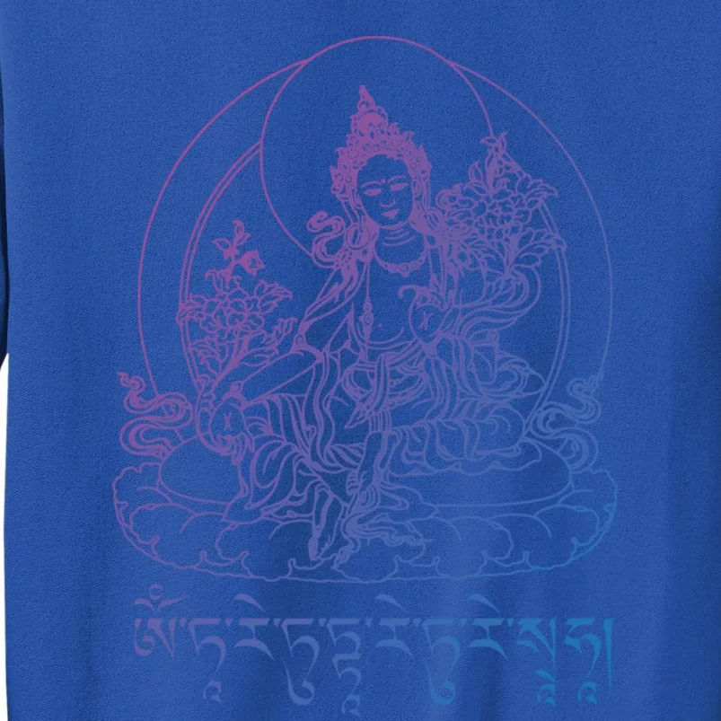 Buddha Green Tara Tra Tibetan Buddhism Vajrayana Gift Tall Sweatshirt