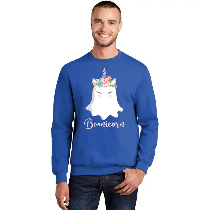 Boonicorn Ghost Unicorn Costume Gift Tall Sweatshirt