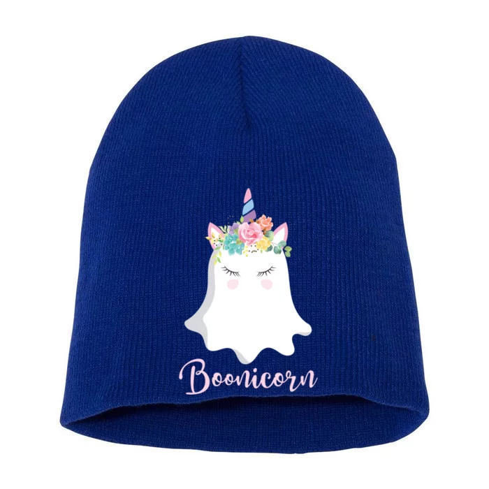 Boonicorn Ghost Unicorn Costume Gift Short Acrylic Beanie