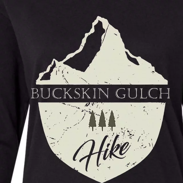 Buckskin Gulch Utah Hiking With Mountain Womens Cotton Relaxed Long Sleeve T-Shirt