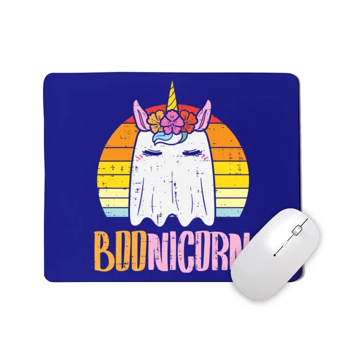 Boonicorn Ghost Unicorn Boo Retro Halloween Gift Mousepad