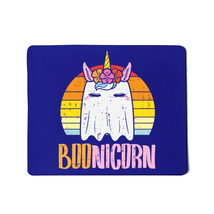 Boonicorn Ghost Unicorn Boo Retro Halloween Gift Mousepad