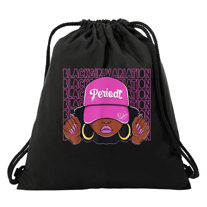 Black Girl Variation Hyper Violet 4s Matching Drawstring Bag