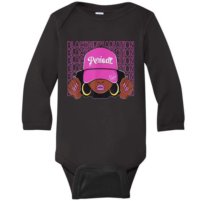 Black Girl Variation Hyper Violet 4s Matching Baby Long Sleeve Bodysuit