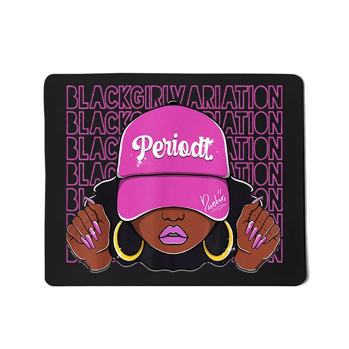 Black Girl Variation Hyper Violet 4s Matching Mousepad