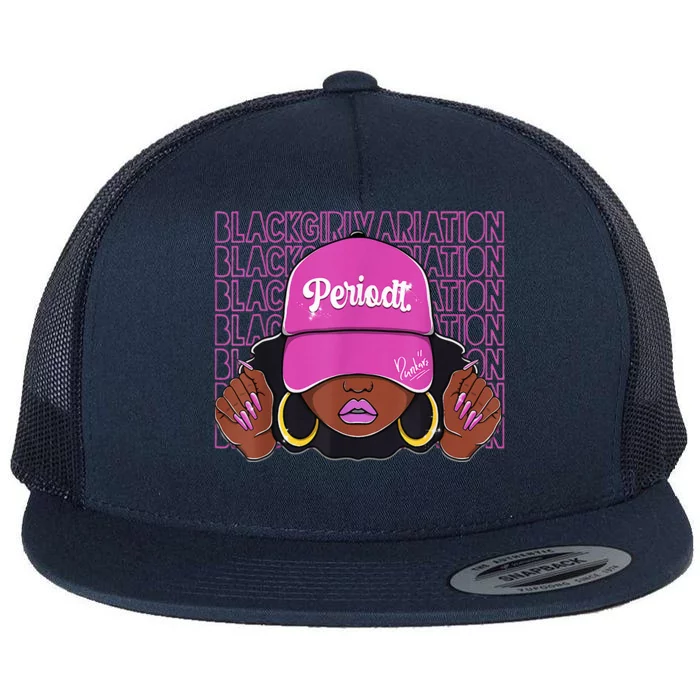 Black Girl Variation Hyper Violet 4s Matching Flat Bill Trucker Hat