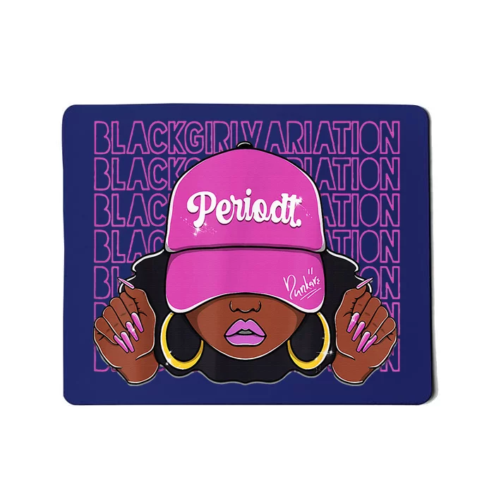 Black Girl Variation Hyper Violet 4s Matching Mousepad