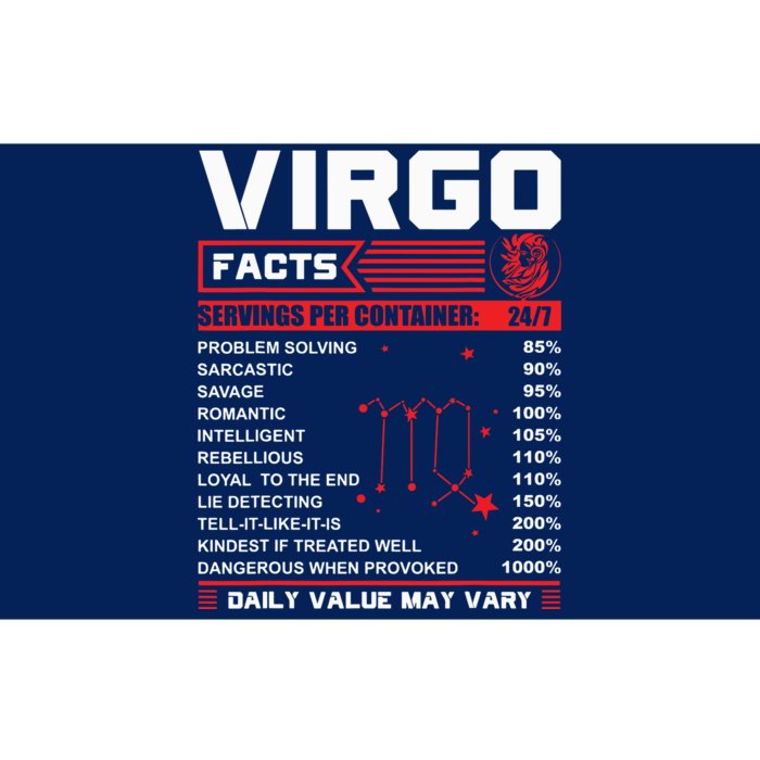 Birthday Gifts Virgo Facts Bumper Sticker