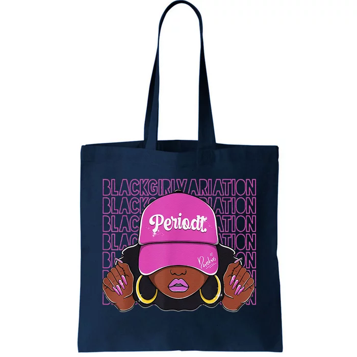 Black Girl Variation Hyper Violet 4s Matching Tote Bag