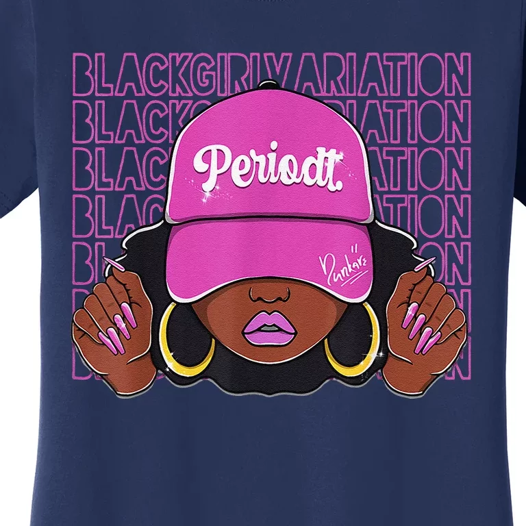 Black Girl Variation Hyper Violet 4s Matching Women's T-Shirt