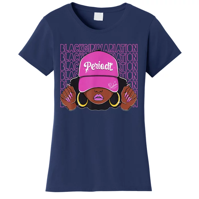 Black Girl Variation Hyper Violet 4s Matching Women's T-Shirt