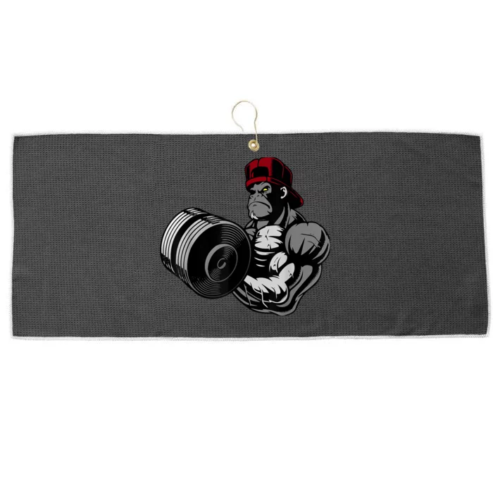 Bodybuilding Gorilla Vegan Workout Gym Bodybuilder Large Microfiber Waffle Golf Towel