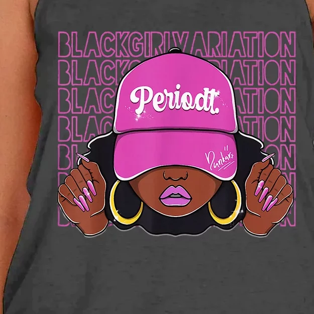 Black Girl Variation Hyper Violet 4s Matching Women's Knotted Racerback Tank