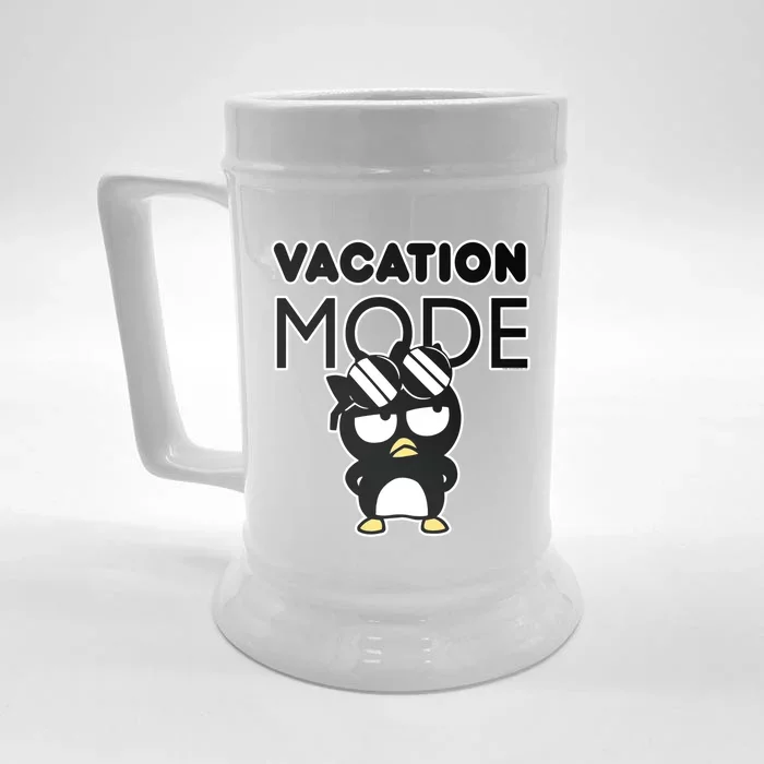 Badtzmeaningful Giftmaru Vacation Mode Great Gift Front & Back Beer Stein